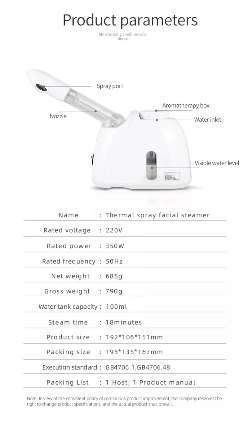 Bareskin Facial Steamer Pro