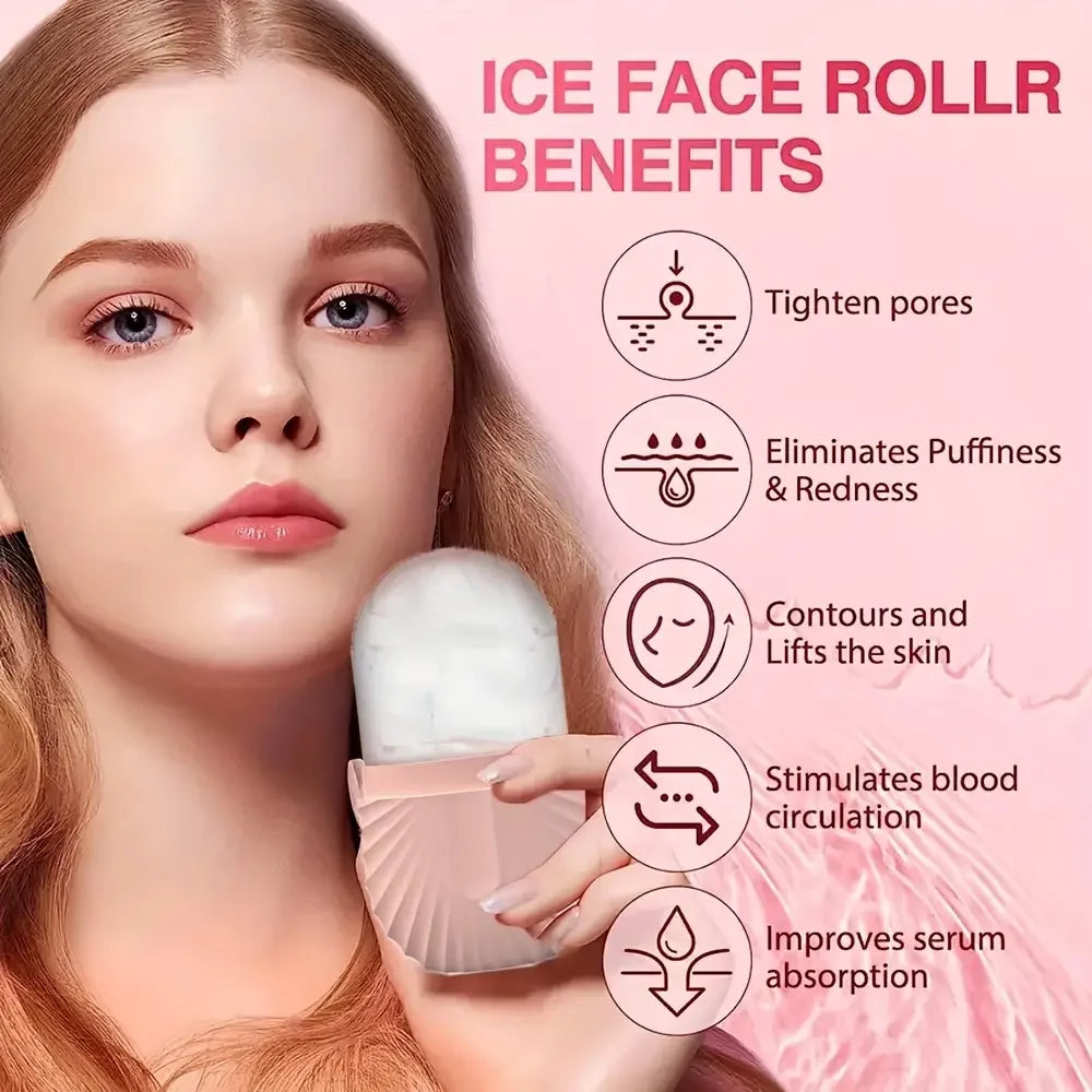 Ice Roller & Gua Sha Face Tool Set