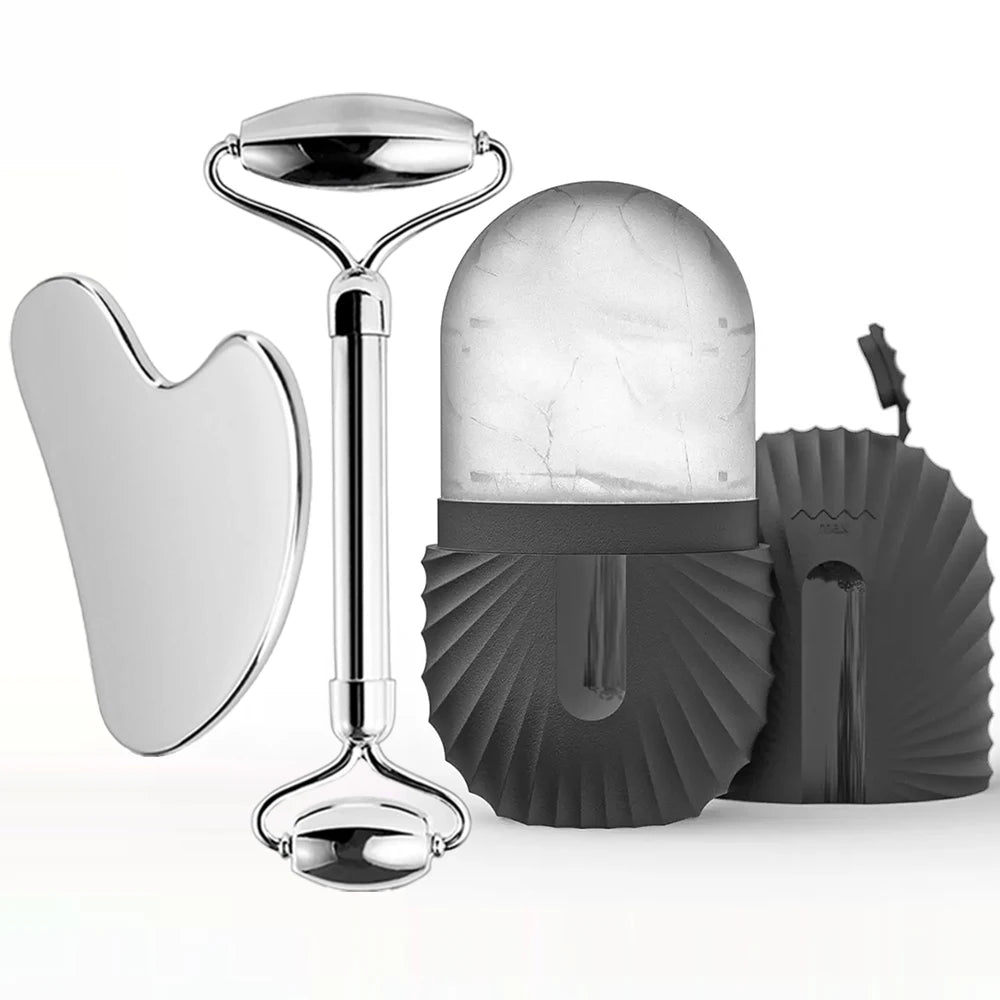 Ice Roller & Gua Sha Face Tool Set