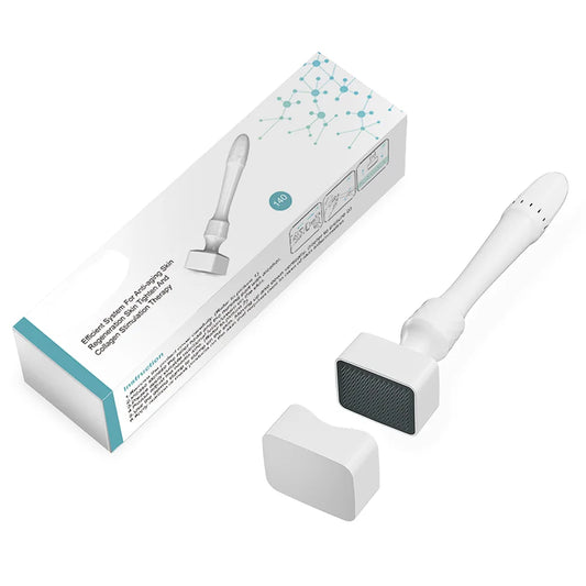 Derma Stamp Microneedle Roller | 140 Needles, Adjustable Depth