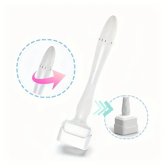 Derma Stamp Microneedle Roller | 140 Needles, Adjustable Depth